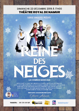 Affiche spectacle Reine des neige - théâtre de Namur